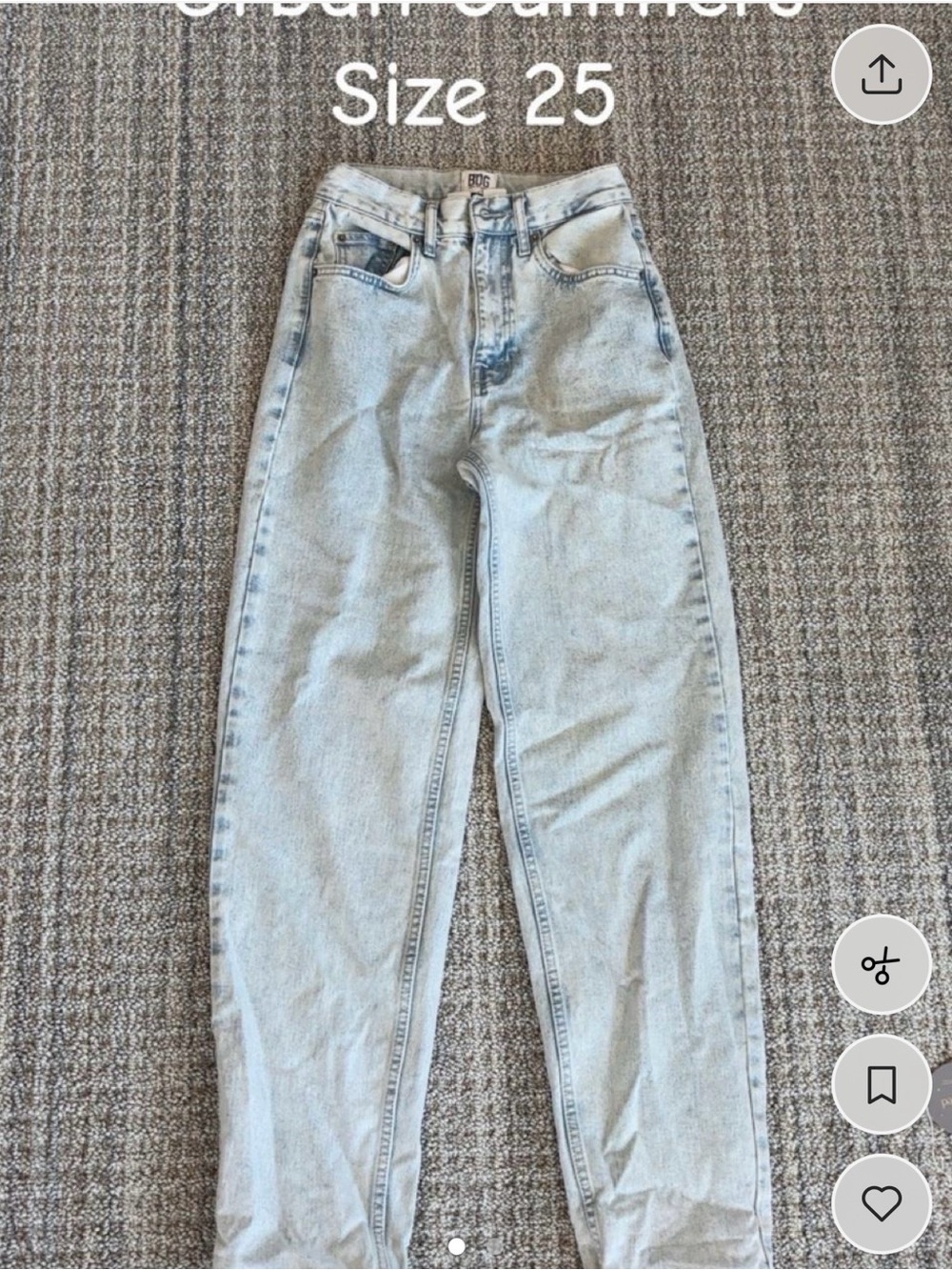 Urban Outfitters Light Blue High-Rise Jeans